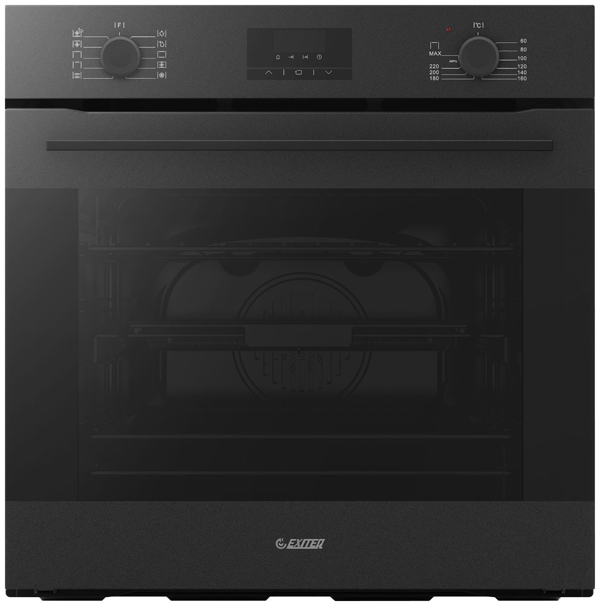 Изображение товара Электрический духовой шкаф Exiteq EXO-112 черный 72 л конвекция гриль паровая очистка