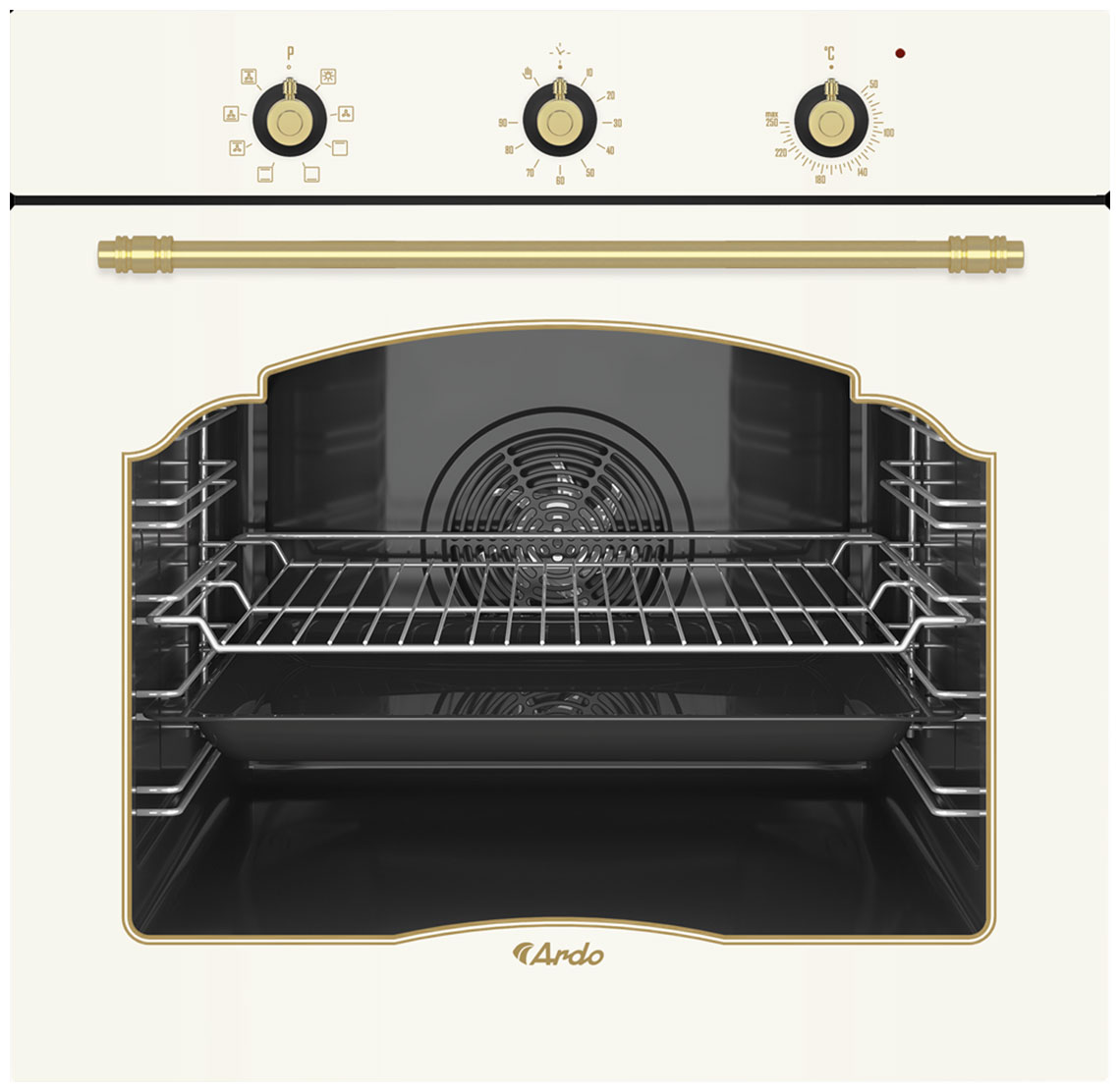 Изображение товара Встраиваемый электрический духовой шкаф Ardo BO58RC2 79л конвекция 8 режимов
