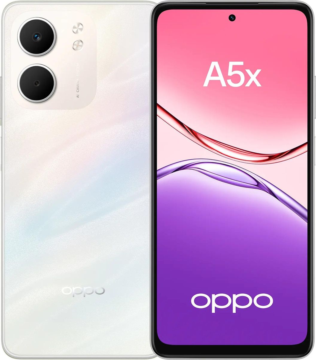 Изображение товара Смартфон Oppo A5X 4+128 Pearl - современный телефон с мощной камерой и большим дисплеем