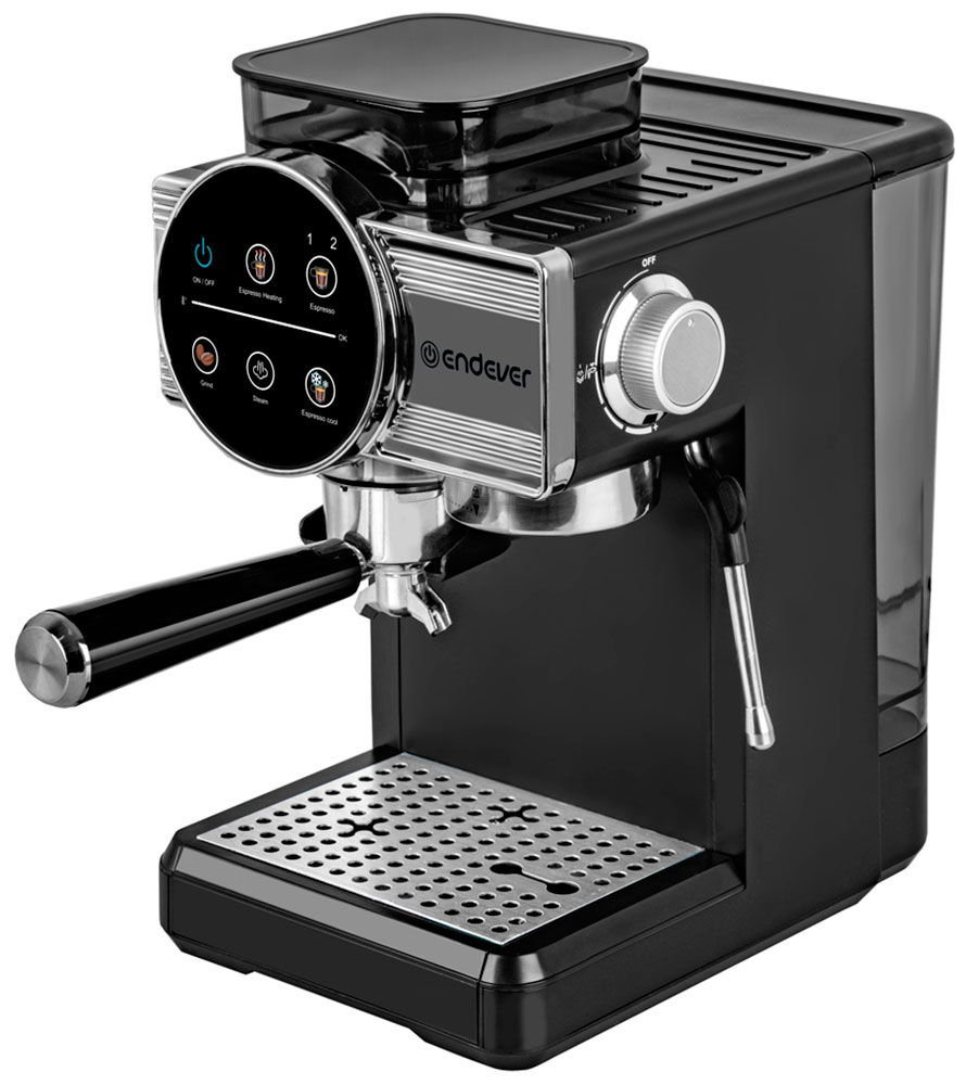 Изображение товара Кофеварка рожковая Endever Costa-1093, черная/стальной