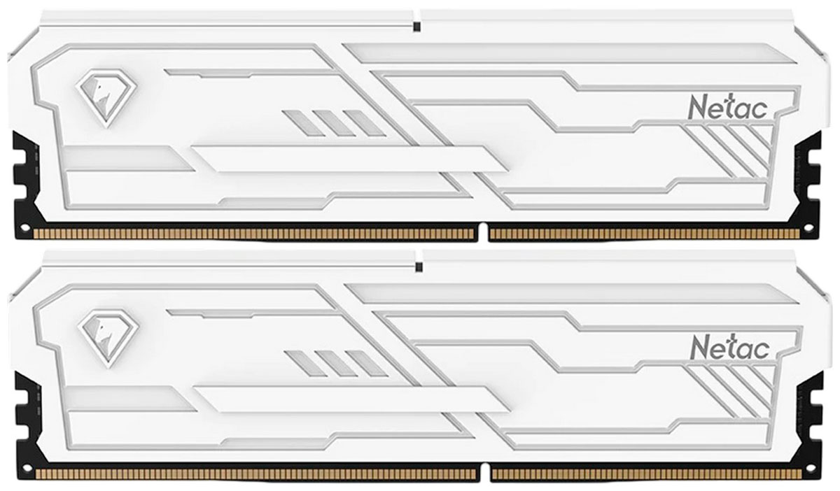 Изображение товара Оперативная память Netac DDR5 32GB (2x16GB) 6000MHz Shadow III White (NTSHD5P60DP-32W)
