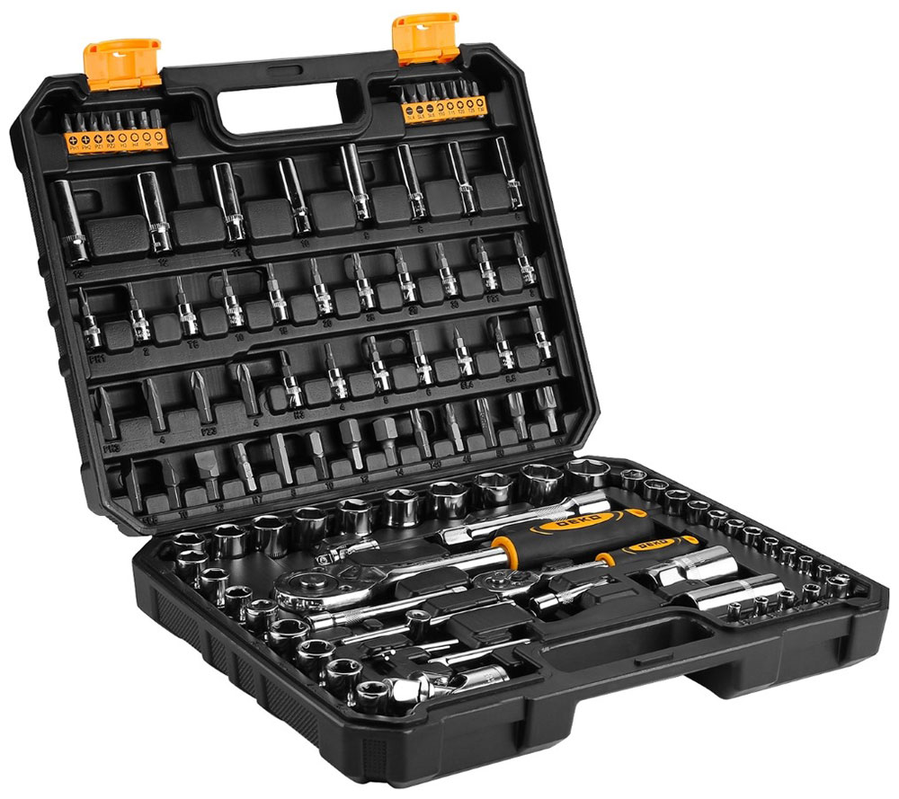 Изображение товара Набор инструментов для авто DEKO DKAT108 108 предметов с кейсом