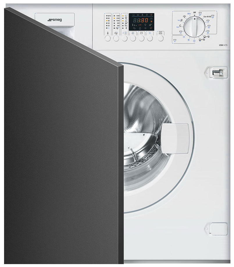 Изображение товара Встраиваемая стиральная машина Smeg LSIA147S с сушкой 7 кг енергосбережение