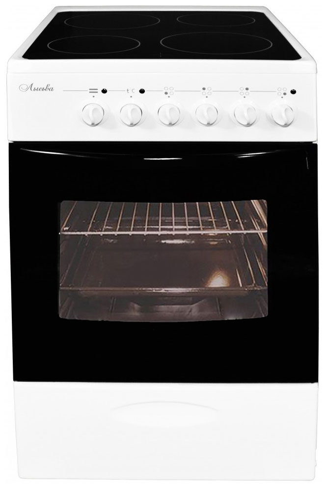 Изображение товара Электроплита Лысьва EF4002MK00 белая с духовкой и конфорками быстрого нагрева