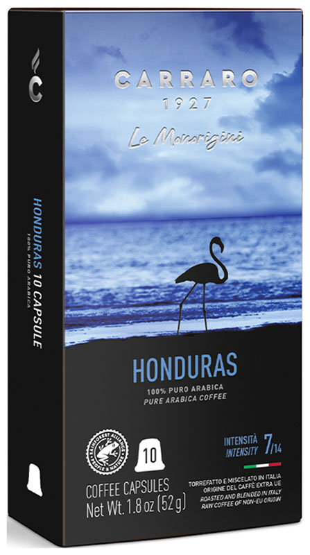 Изображение товара Кофе молотый в капсулах Carraro HONDURAS 52 г для системы Nespresso