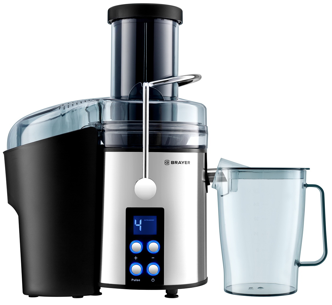 Изображение товара Соковыжималка Brayer BR1705 центробежная 800 Вт с 4 скоростями и широким желобом