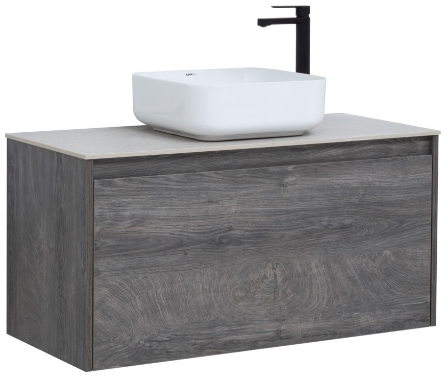 Изображение товара Тумба под раковину Aquanet Nova Lite 100 дуб рошелье подвесная