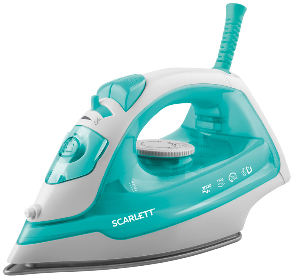 Изображение товара Утюг Scarlett SC-SI30P11 мятный с антипригарной подошвой и вертикальным отпариванием