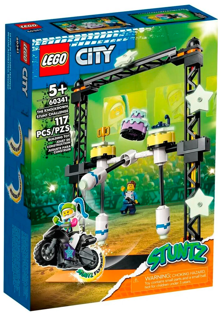 Конструктор Lego City Трюковое испытание «Нокдаун» 60341