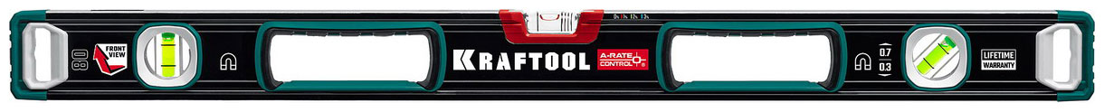 Изображение товара Магнитный сверхпрочный уровень Kraftool A-RATE CONTROL 2000 мм с колбами и зеркалом