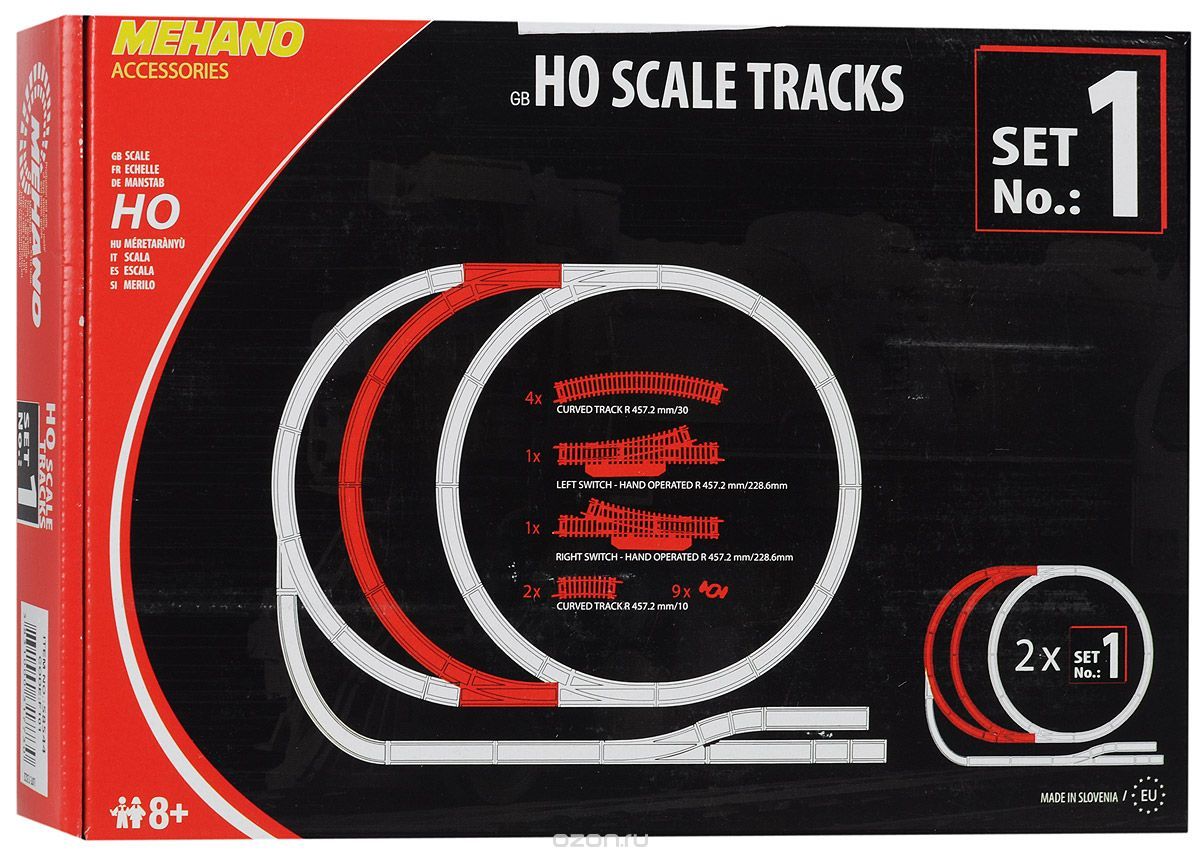 Набор рельс Mehano №1 F101 Набор рельс Mehano №1 F101