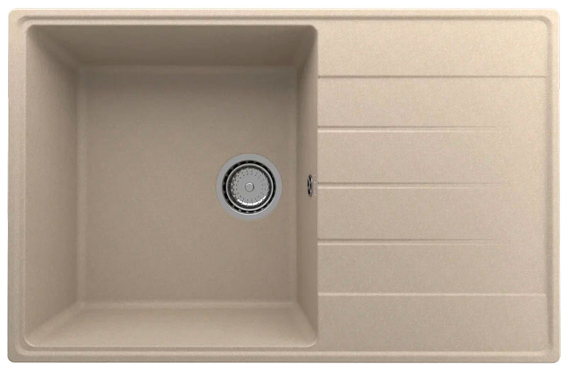 

Кухонная мойка Ulgran Quartz Prima/десерт Prima 780-03, Бежевый