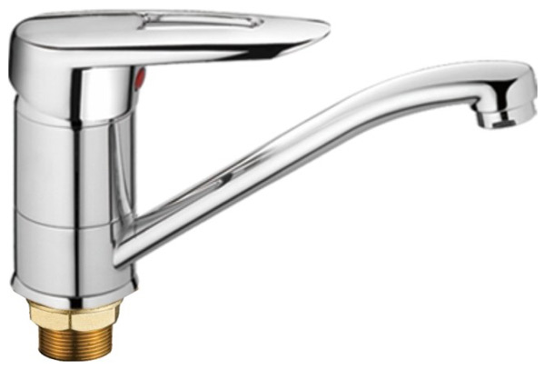 Изображение товара Смеситель для кухни Haiba HB07 хром с поворотным изливом и аэратором