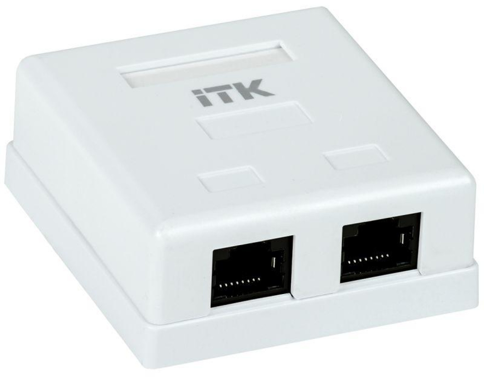 Изображение товара Розетка ITK компьютерная RJ45 кат.5E UTP IP20 2-м ОП