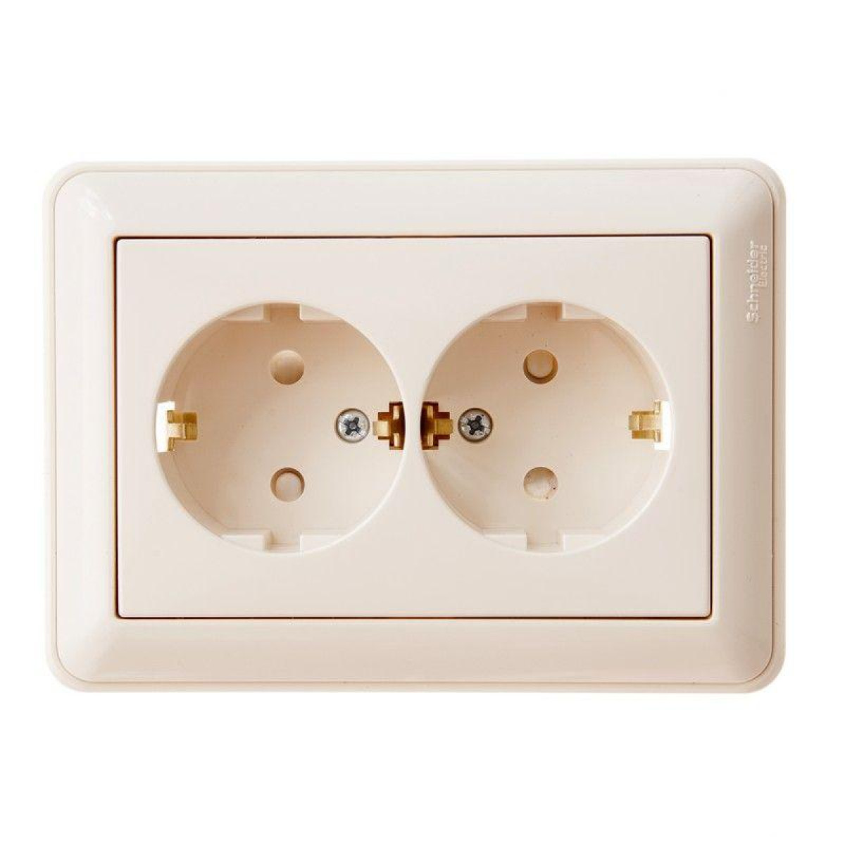 Изображение товара Розетка Systeme Electric W59 2-м СП 16А IP20 с заземлением и шторками