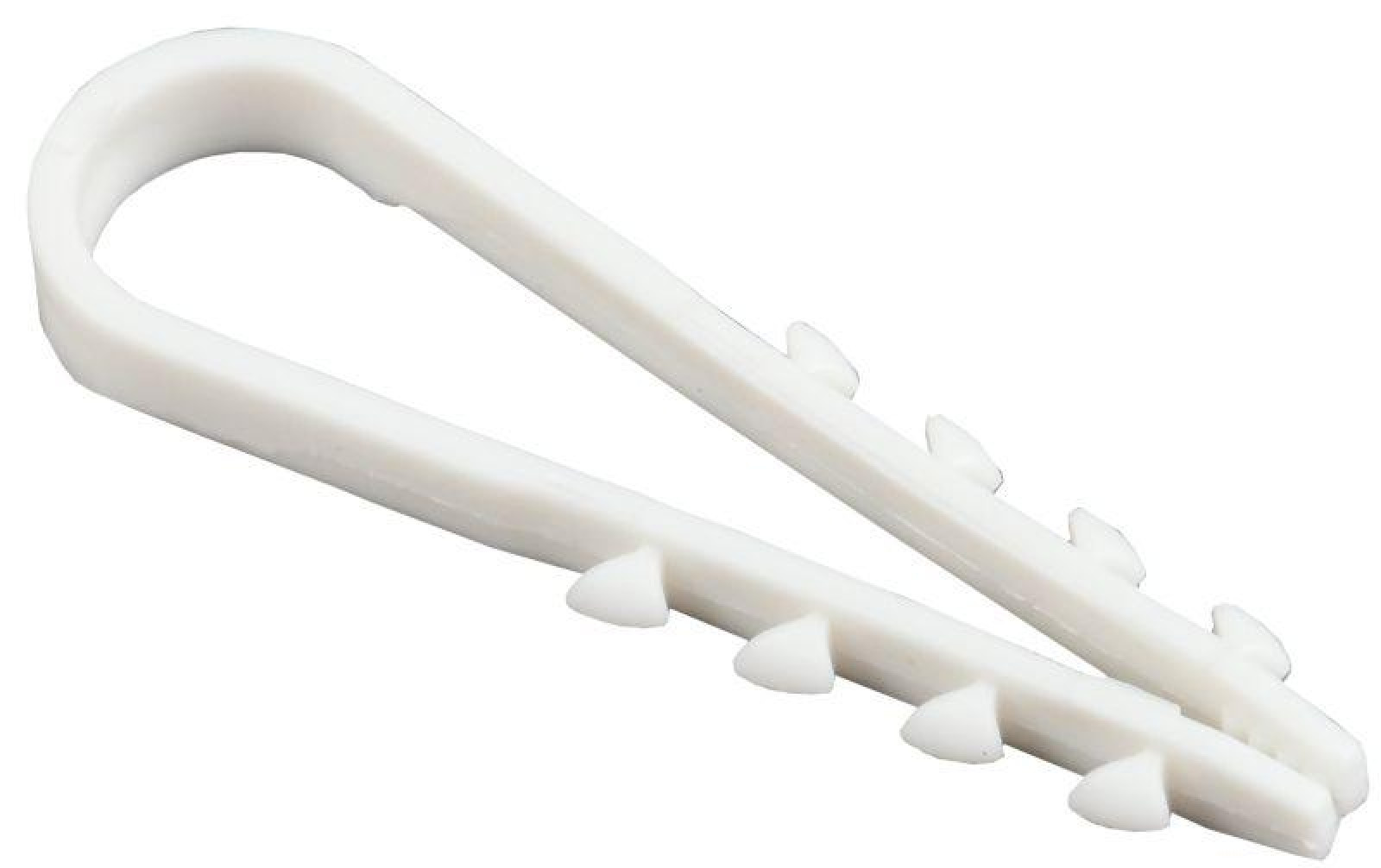 Изображение товара Дюбель-хомут IEK 5-10мм нейлон белый 100шт для электромонтажа