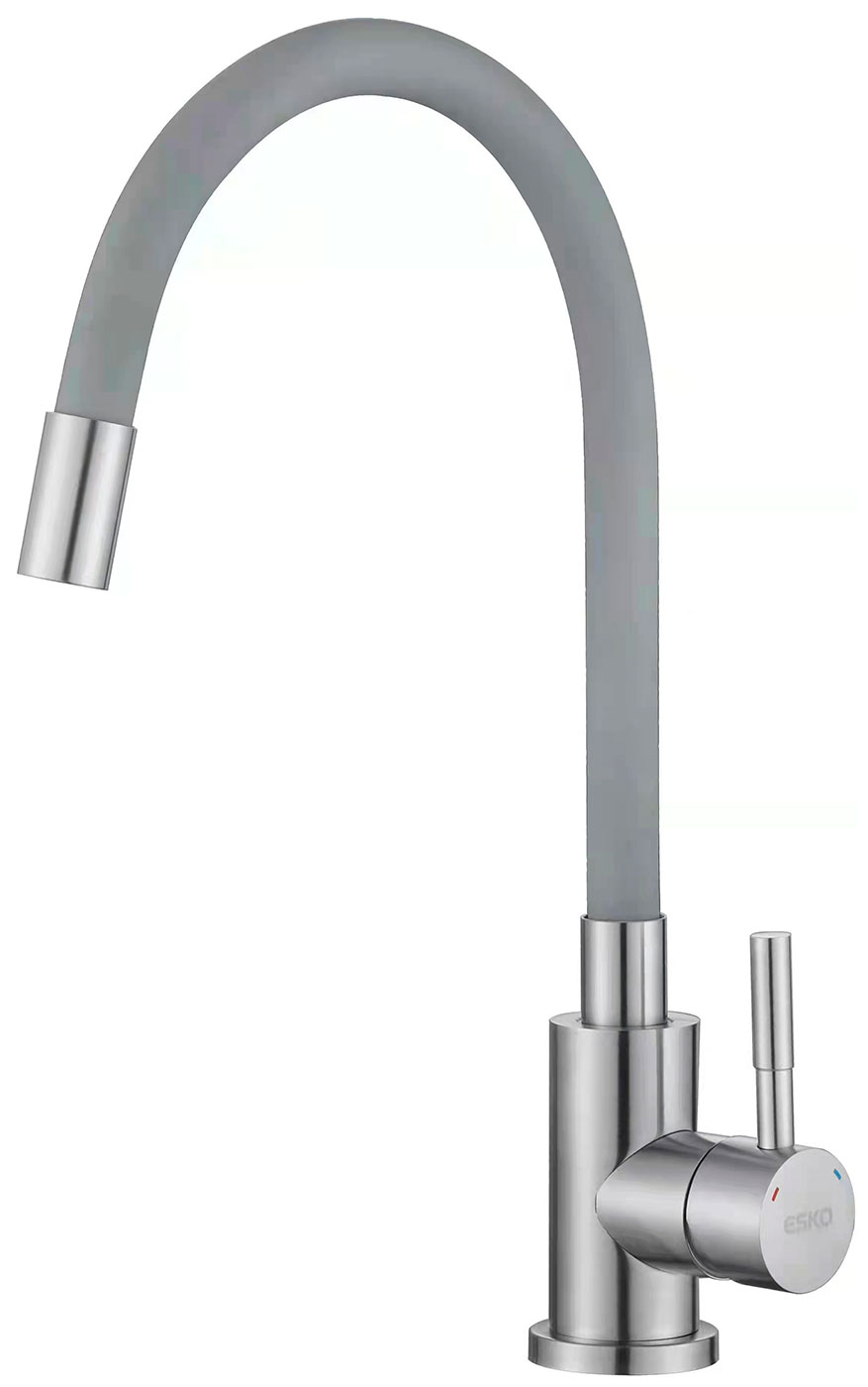 Изображение товара Кухонный смеситель ESKO Snake K44 G с выдвижным изливом для кухни