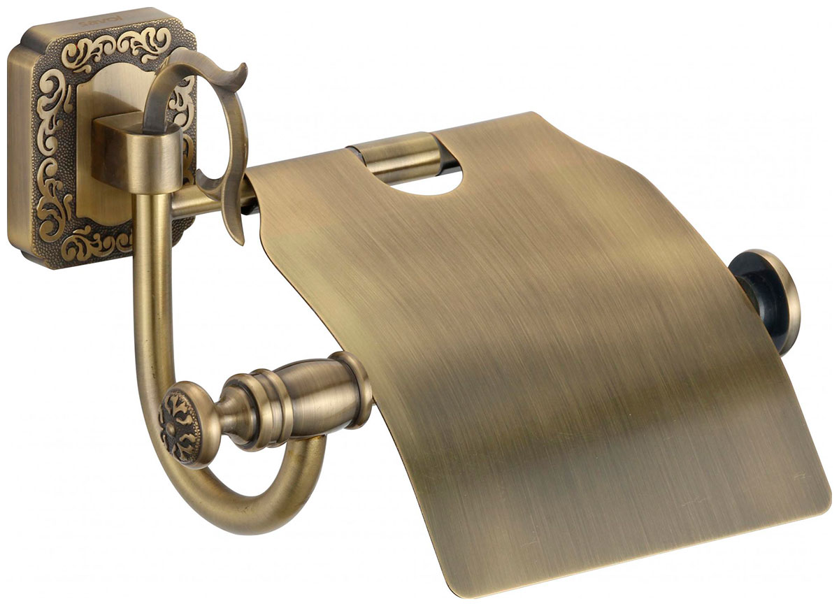 

Держатель для туалетной бумаги Savol с крышкой 64 S-006451, Бронза
