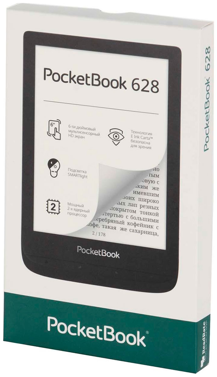 Электронная книга PocketBook 628 Ink Black (PB628-P-WW) | AliExpress