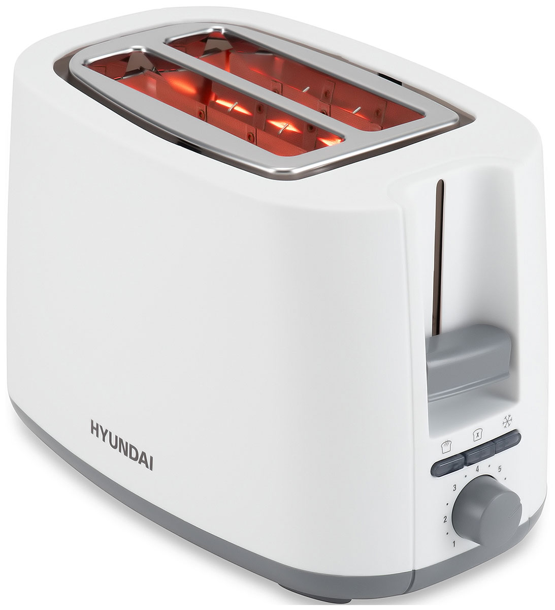 Изображение товара Тостер Hyundai HYT-2301 белый/серый