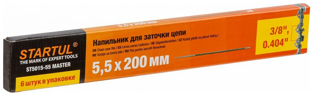 Изображение товара Напильник для заточки цепей Startul MASTER (ST5015-55), для цепей с шагом 3/8
