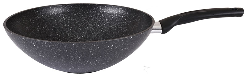 Изображение товара Сковорода Wok Kukmara 28 см, темный мрамор (свкмт280а)