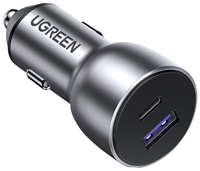 АЗУ Ugreen USB-A + USB-C, 42.5 Вт (60980) usb кабель baseus для iphone 14 13 12 11 pro max x xr xs 8 7 6s ipad зарядное устройство для быстрой зарядки usb провод для передачи данных шнур фотокабели