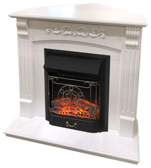 Изображение товара Каминокомплект Royal Flame Sorrento с очагом Majestic BL белый дуб напольный электрический камин
