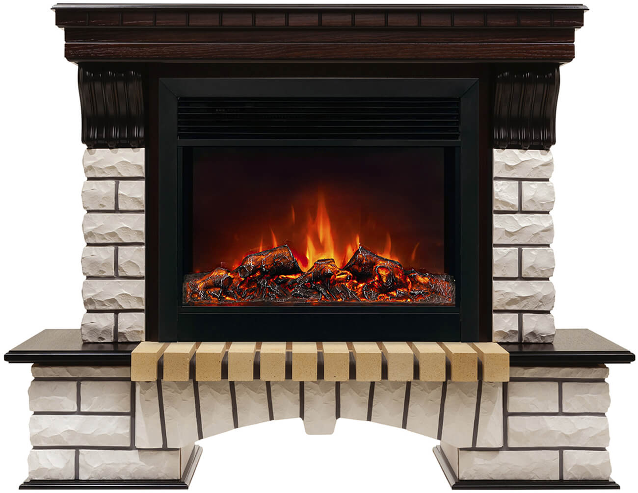 Изображение товара Электрокамин каминокомплект Realflame Country 26 AO MoonBlaze S LUX Black с эффектом 2D