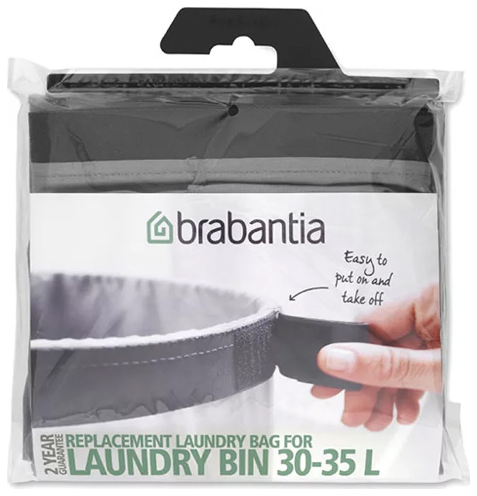 Изображение товара Мешок для белья Brabantia 102325 съемный 35л серый для бака