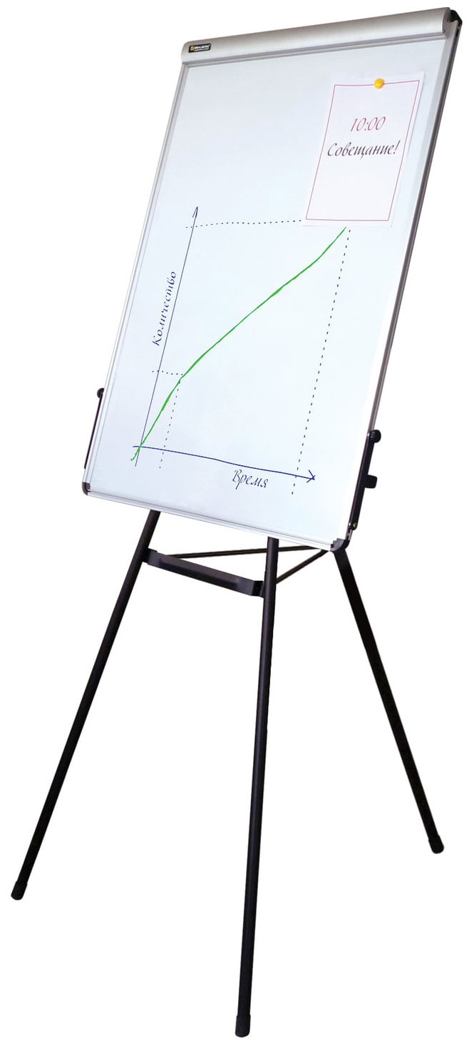 Изображение товара Доска-флипчарт магнитно-маркерная Brauberg 70х100см, тренога 231720