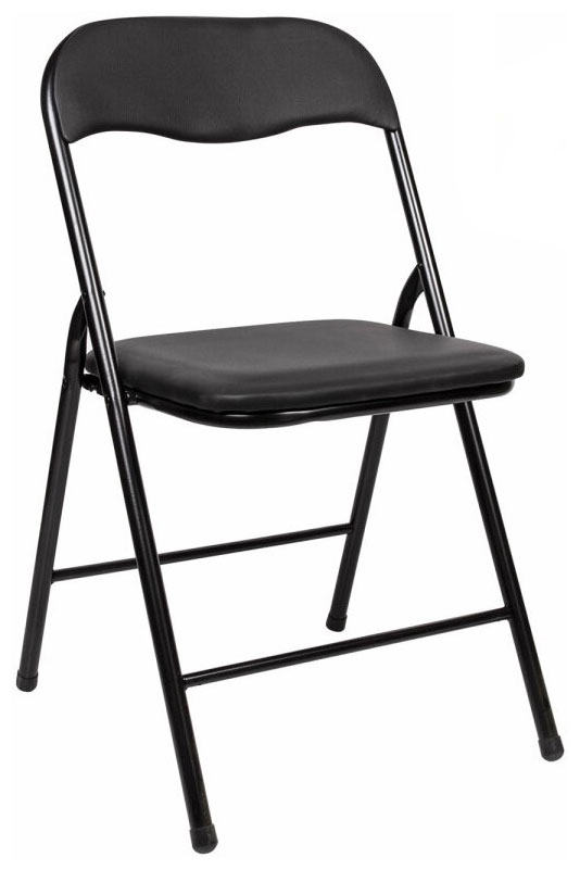 Изображение товара Складной офисный стул BRABIX Golf CF-007 черный кожзам прочная рама