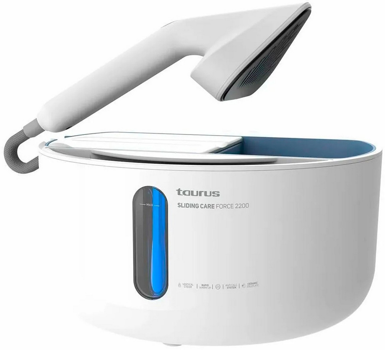 Изображение товара Отпариватель Taurus Sliding Care Force 2200 мощный и удобный для домашнего и профессионального испо