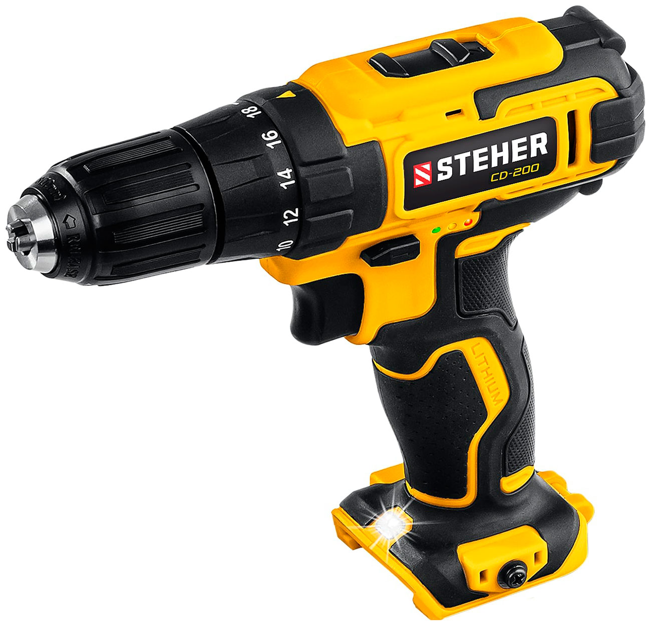Изображение товара Дрель-шуруповерт Steher 20 В без АКБ и ЗУ компактный и мощный