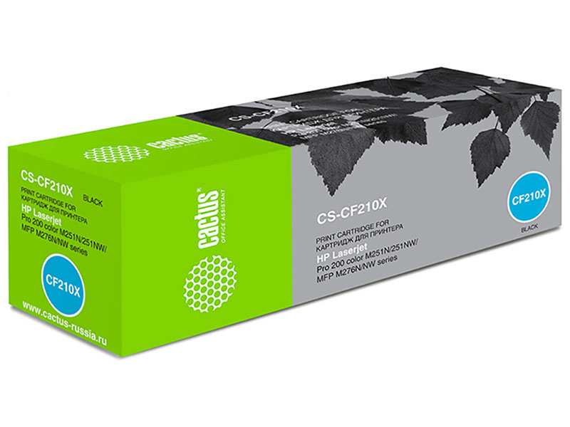 Изображение товара Картридж лазерный Cactus CS-CF210X для HP LaserJet Pro 200 M276n M276nw 2400 страниц