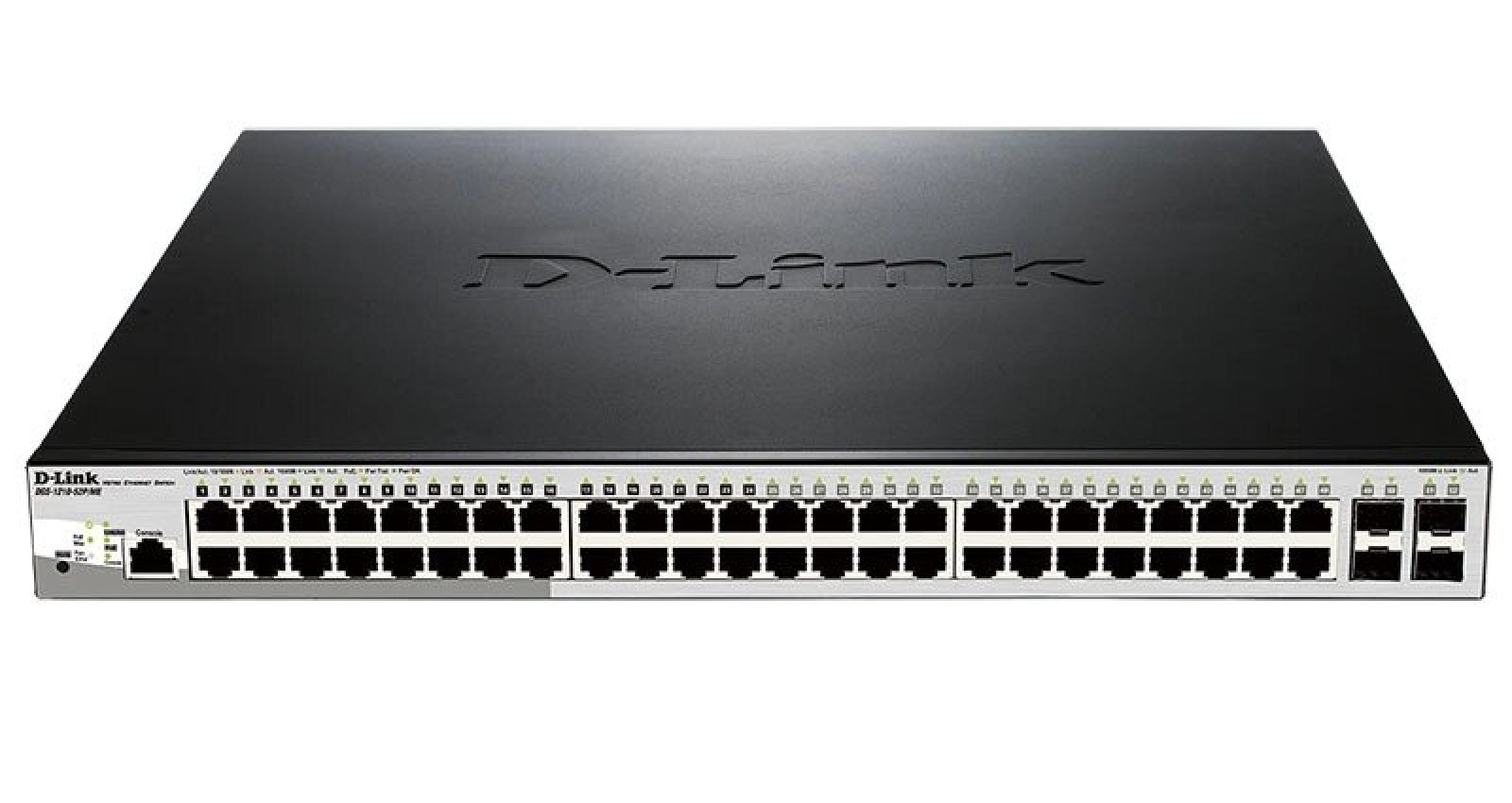 Изображение товара D-Link DGS-1210-52P/ME управляемый коммутатор с PoE 48 портов и SFP