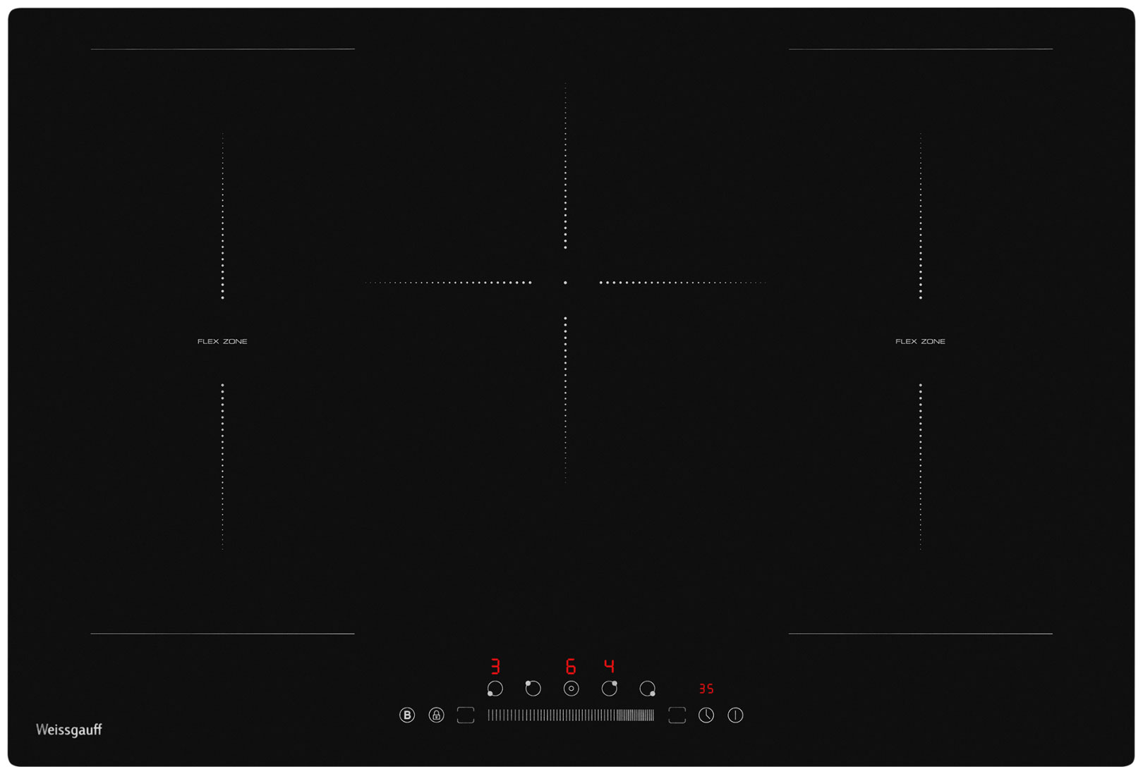 

Электрическая варочная панель Weissgauff HI 750 BSC Dual Flex, Черный