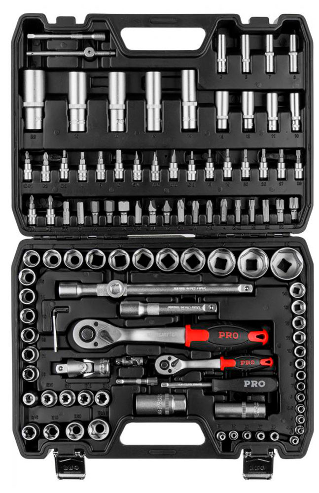 

Набор головок и бит Startul PRO-108S, STUTTGART, 108 предметов, 1/41/2, 6 граней