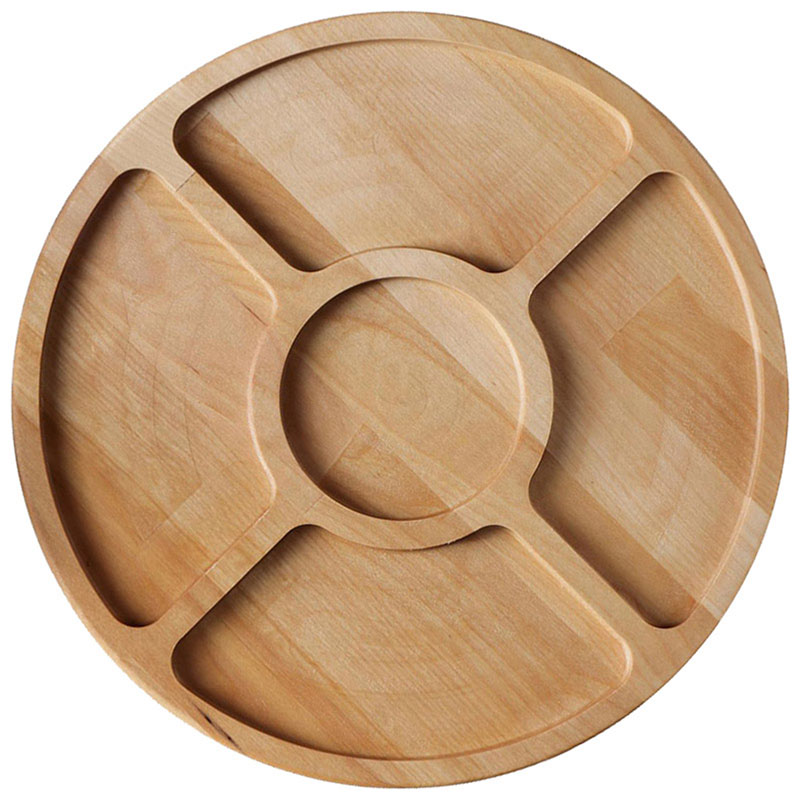 Изображение товара Менажница Mallony 5 секций, 28 см, береза (106133)