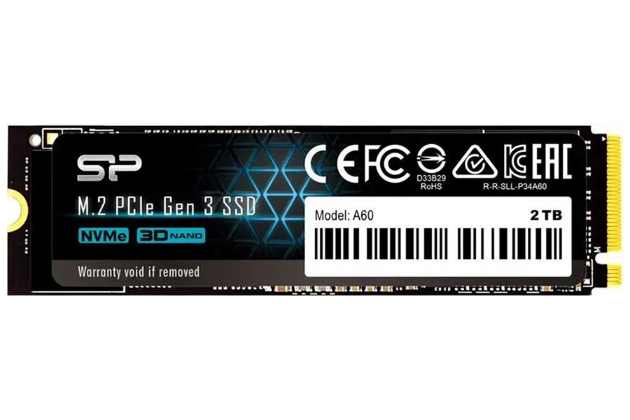 Изображение товара SSD накопитель Silicon Power M.2 A60 2000 Гб PCIe (SP002TBP34A60M28)