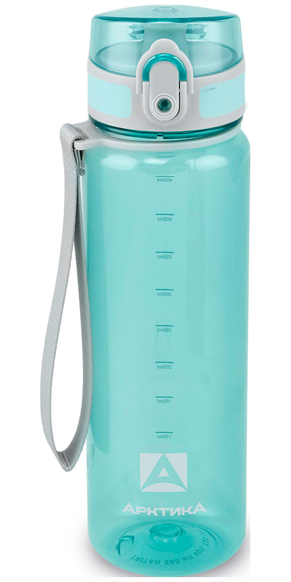 Изображение товара Бутылка тритановая Арктика 500 мл голубая прозрачная, с ситечком (арт. 720-500)