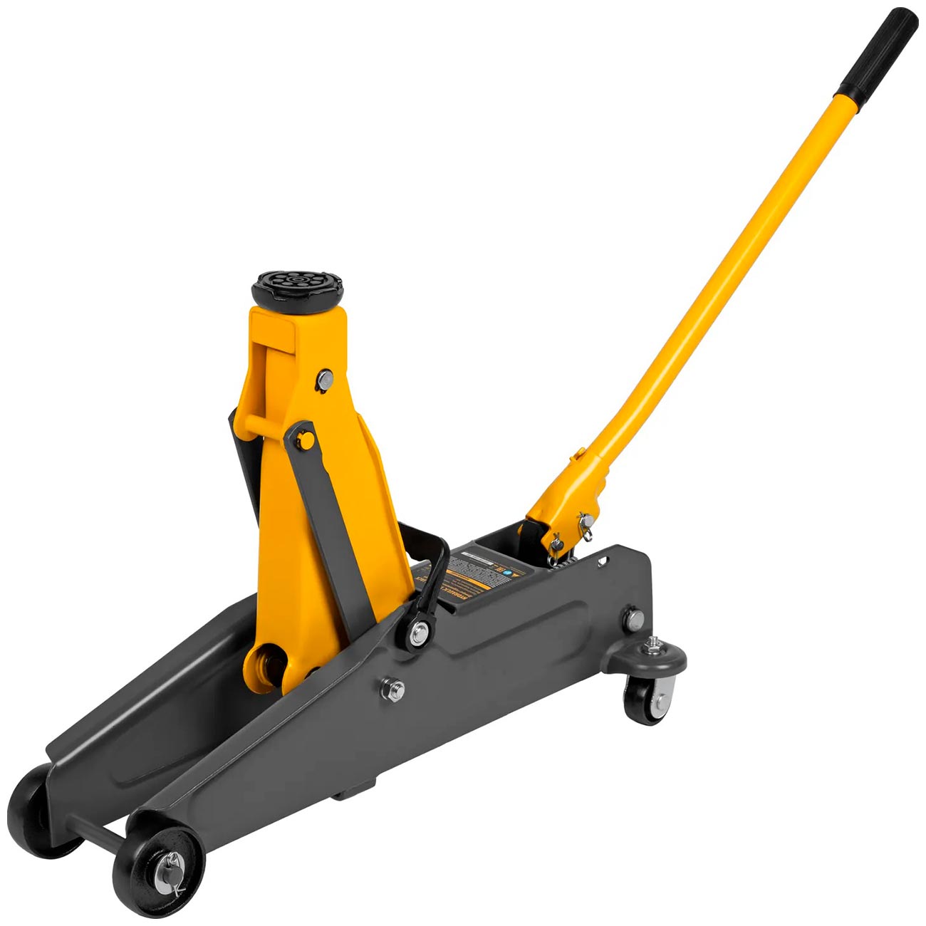 Изображение товара Домкрат гидравлический подкатной Denzel 2 т 135-385 мм, 51230