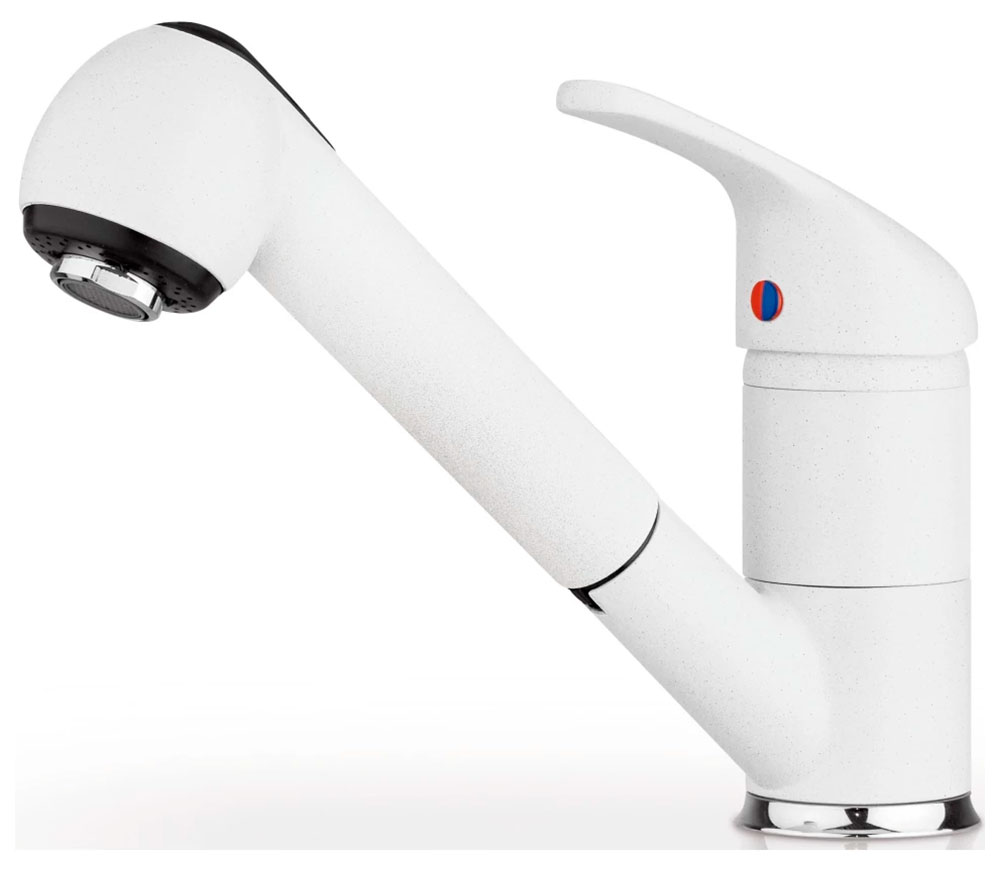 Изображение товара Кухонный смеситель Pyramis FESTIVO, латунь/белый (095300901)