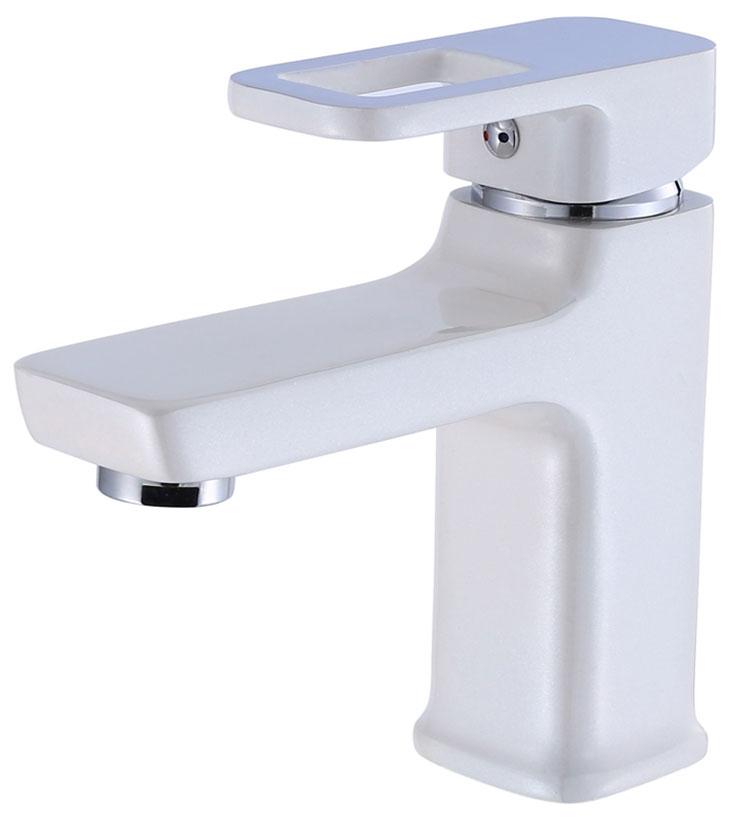 Изображение товара Смеситель для ванной комнаты D-Lin 366-C белый керамический картридж