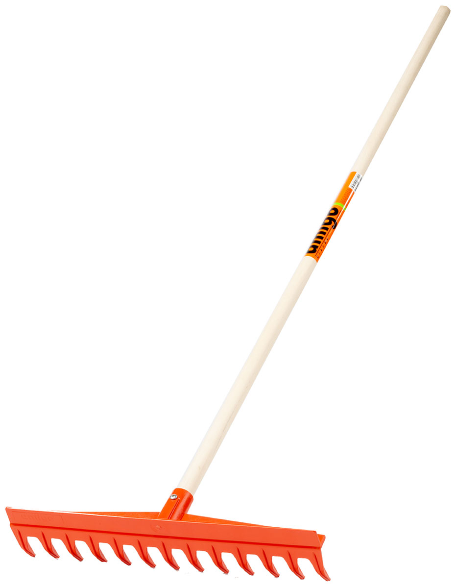 Изображение товара Грабли Amigo пластиковые с деревянным черенком (77014)