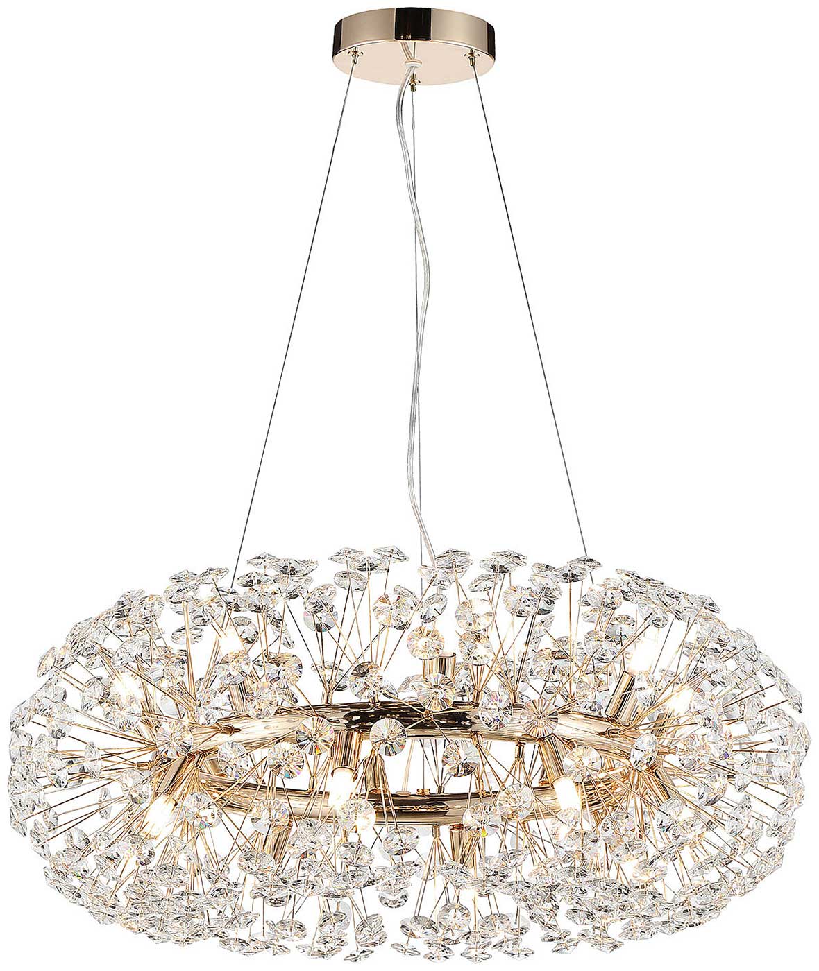 Изображение товара Люстра подвесная Lussole Loft Alaska LSP-8340 современная золотая