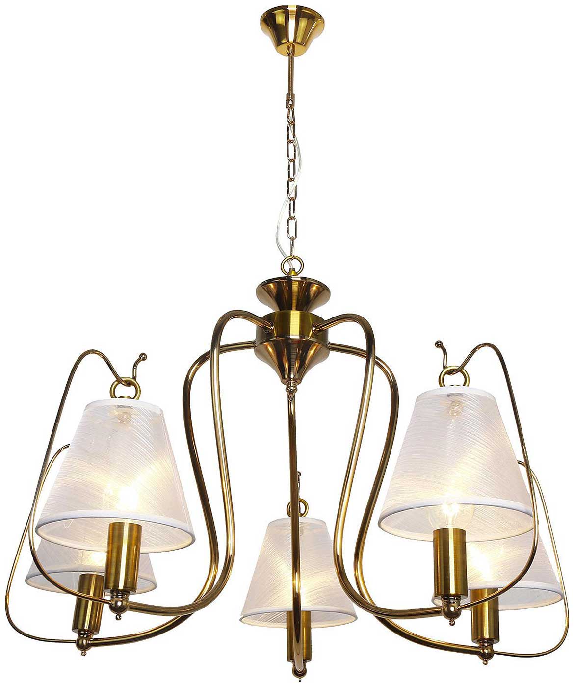 Изображение товара Люстра подвесная Lussole Lgo Montana LSP-8210 стиль модерн 5 ламп браун белый