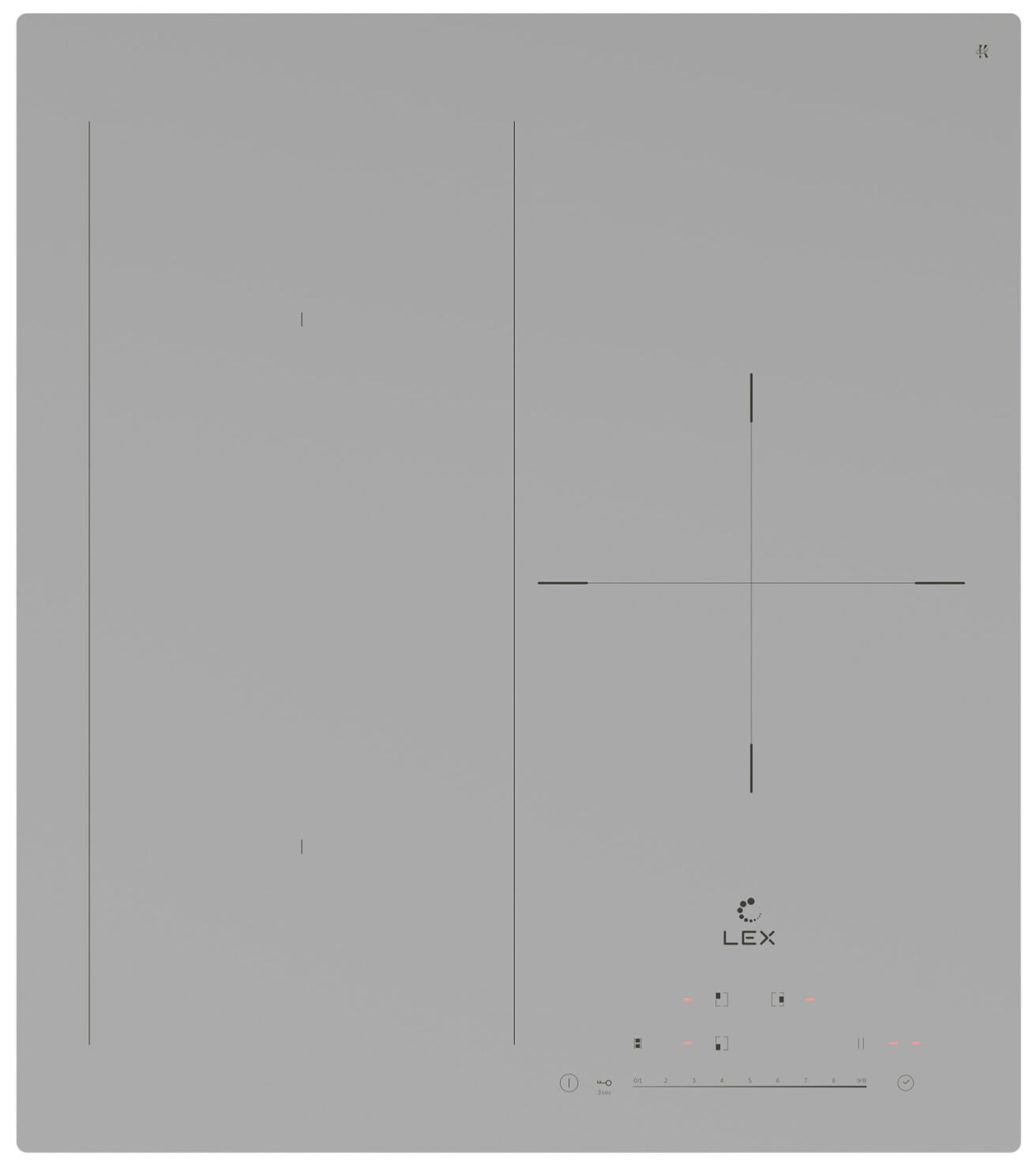 Встраиваемая электрическая варочная панель LEX EVI 431A GR Встраиваемая электрическая варочная панель LEX EVI 431A GR