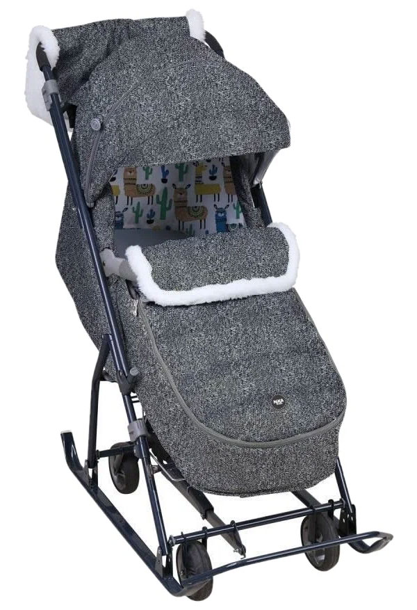 Изображение товара Коляска комбинированная Ника Наши детки 6 (НДТ6) серый с ламой