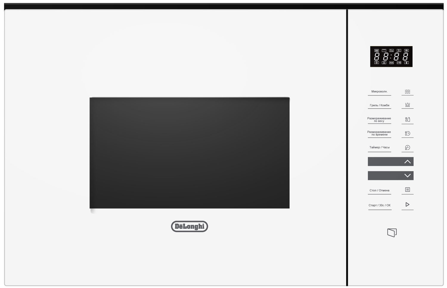 

Встраиваемая микроволновая печь СВЧ De’Longhi DMO 25BB ROMA, Белый